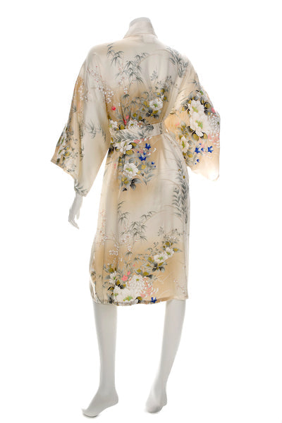 Hana Short Silk Kimono