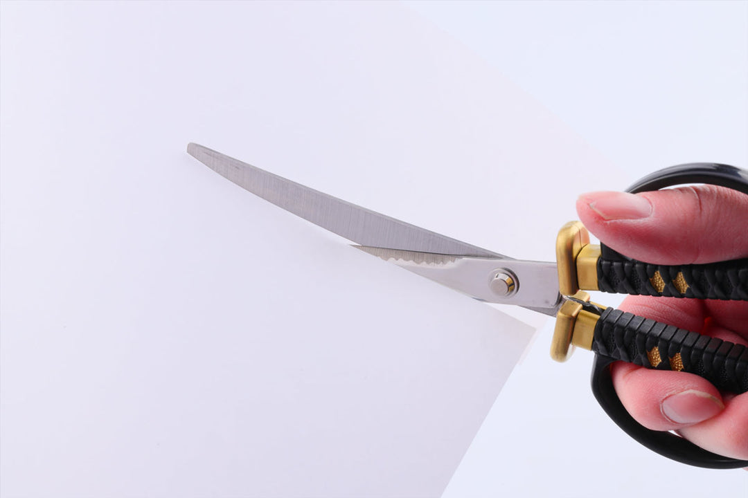 Katana Schere mit Ständer Schwarz