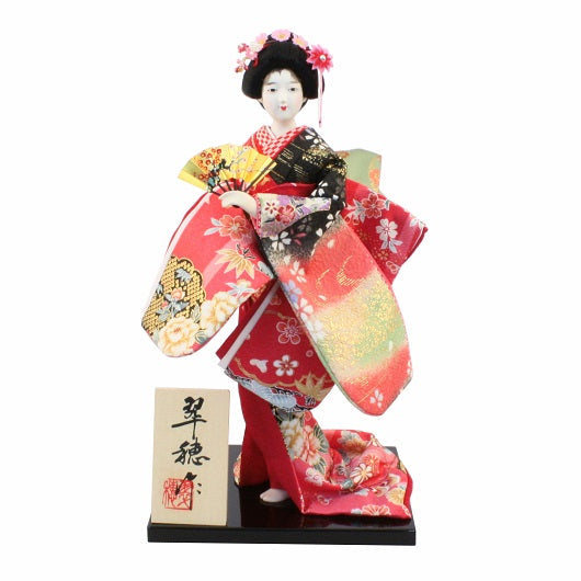 Kinran-Katanugi Ougi - doll in silk kimono
